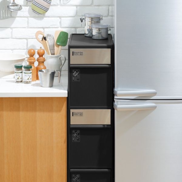 like-it 分別スイングステーション ワイド3段 分別ゴミ箱 BWP-12BS