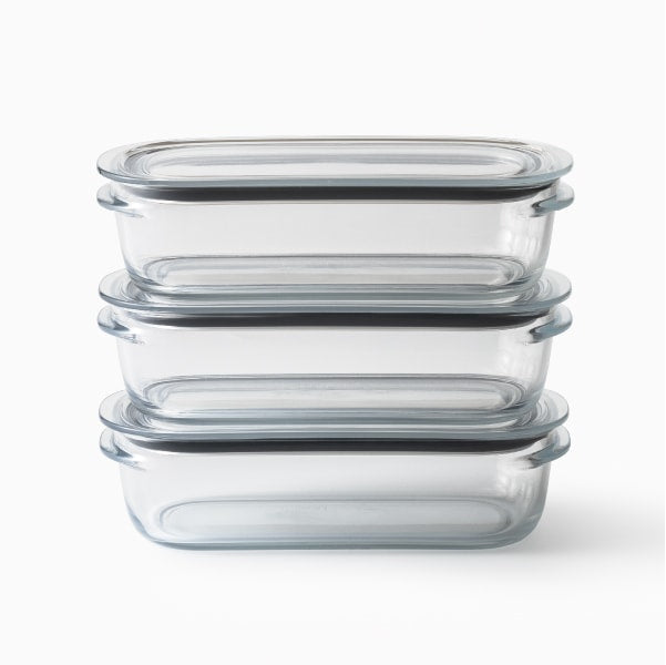 like-it 調理ができる保存容器 M 3個組 520ml｜FC-031