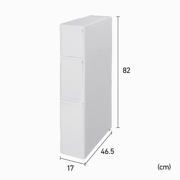 like-it スリムストレージ トールストッカー 幅17cm 3段｜隙間収納 TS-111L