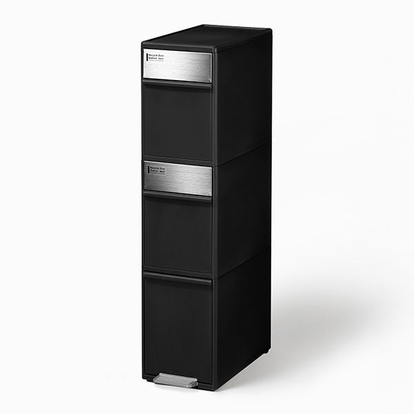 like-it 分別スイングステーション ワイド3段 分別ゴミ箱 BWP-12BS