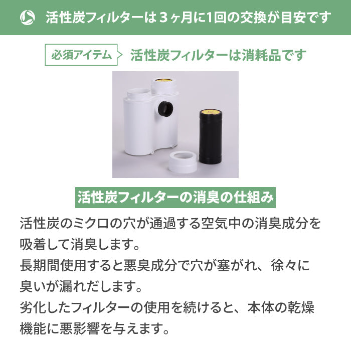 loofen 活性炭フィルター 2本セット｜交換用