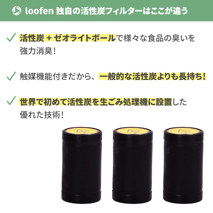 loofen 活性炭フィルター 2本セット｜交換用